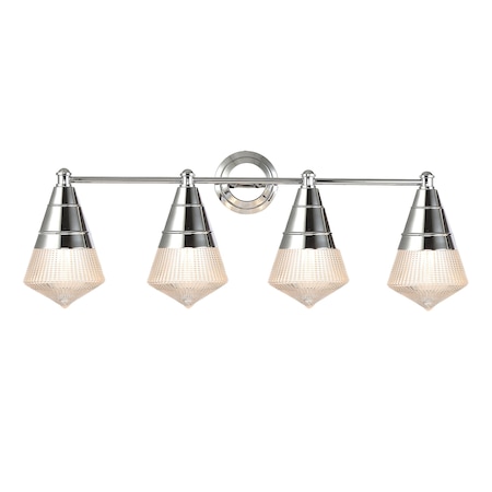 Maxim Lighting Hargreaves 4-Light Bath Vanity, Polished Chrome 10394PRPC